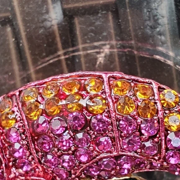 Austrian Crystal Chameleon Brooch & Pendant Brooch - Picture 6 of 10